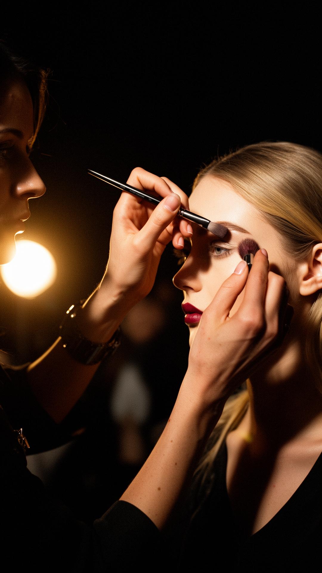 Backstage makeup